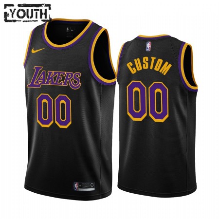 Kinder NBA Los Angeles Lakers Trikot Benutzerdefinierte 2020-21 Earned Edition Swingman